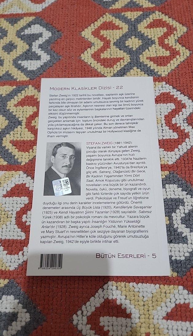 Bilinmeyen Bir Kadının Mektubu - Stefan Zweig - Görsel 2
