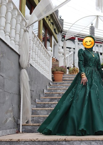 Yeşil tesettür nişanlık - Görsel 2