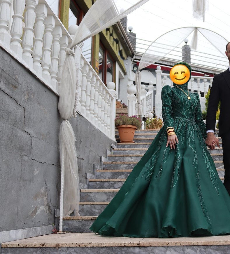 Yeşil tesettür nişanlık - Görsel 2