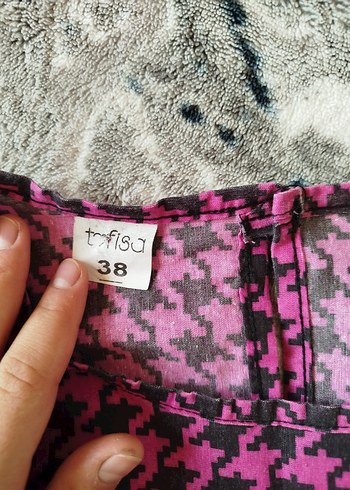 Uzun Kollu Pembe Bohem gömlek - Görsel 2