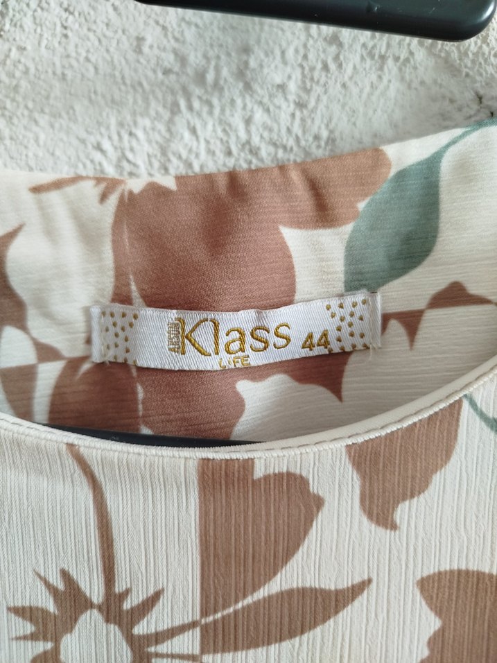 Bej Bohem Uzun Kollu Salaş Elbise - Görsel 3