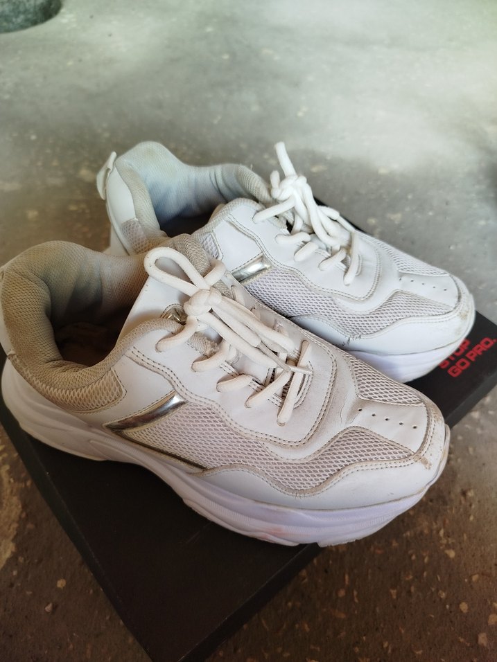 Beyaz Platform Topuklu Kadın Spor Ayakkabı - Görsel 2