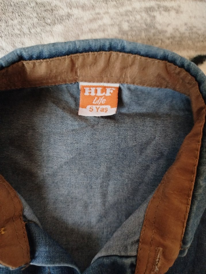 Uzun Kollu Erkek Kot Gömlek - Görsel 3