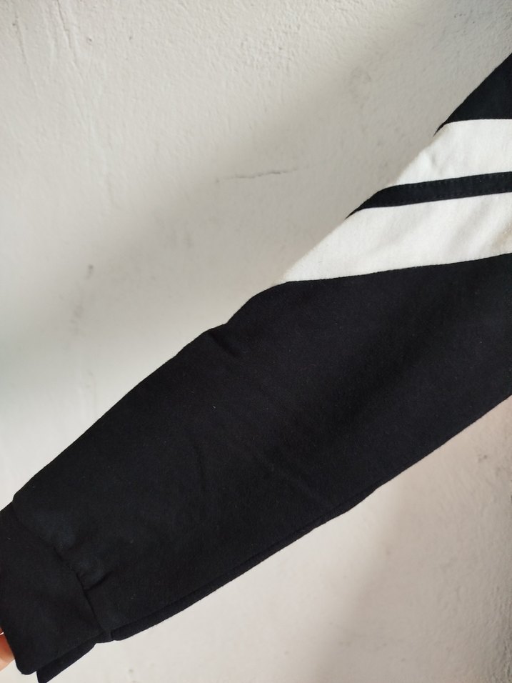 Siyah Çizgili Uzun Kollu Sweatshirt - Görsel 3