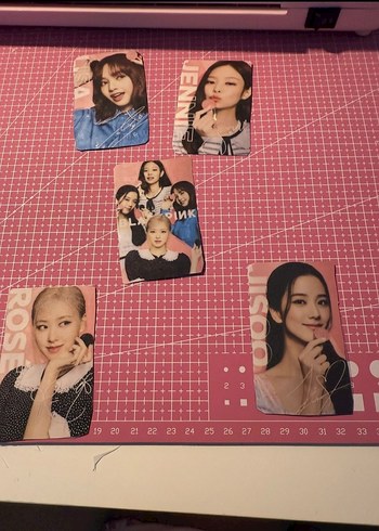 Blackpink oreo imzalı fotokart 5 adet el yapımı