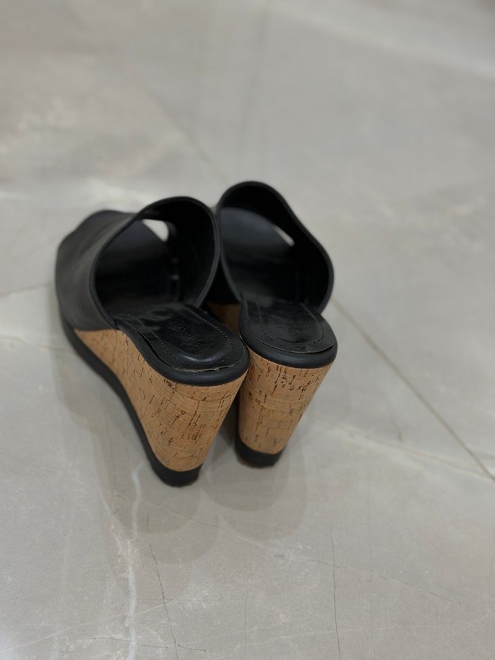 Siyah Minimal Slip-On Terlik — görsel 3/5