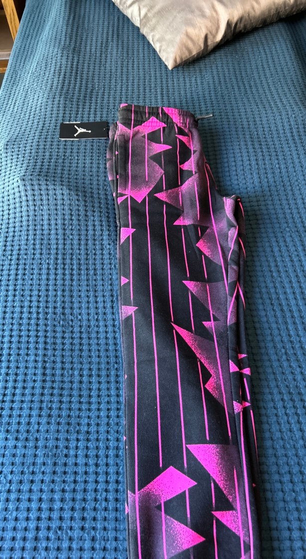 Kız çocuk 10-12 yaş Pembe Desenli Kadın Eşofman Altı - Görsel 4