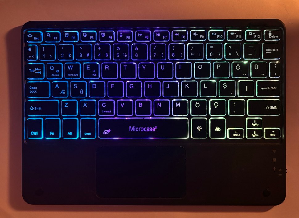 RGB/RENKSİZ TOUCHPADLİ TABLET KLAVYESİ - Görsel 5