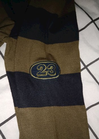 m Beden kahverengi Renk vintage çizgili uzun kollu