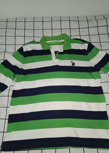 U.S Polo Assn. vintage Çizgili Polo uzun kollu
