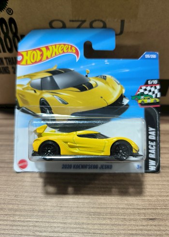 Sarı Hot Wheels 2020 Koenigsegg Jesko Oyuncak Araba