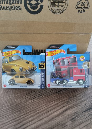 TRANSFORMERS BUMBELBEE VE OPTİMUS PRİME