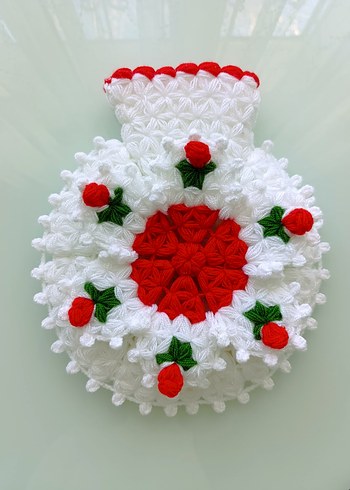 Çiçekli lif seti - Görsel 4