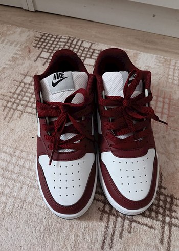 38 Beden bordo Renk Nike Bordo Spor Kadın Sneaker