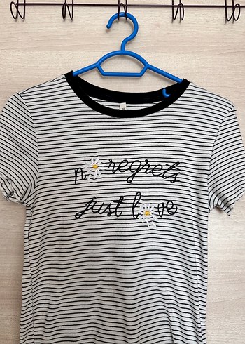 Defacto Çizgili, Kısa Kollu