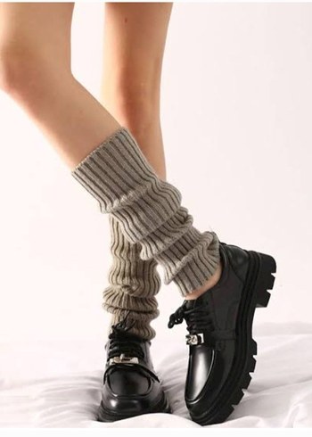xl Beden Gri y2k grunge tozluk çorap