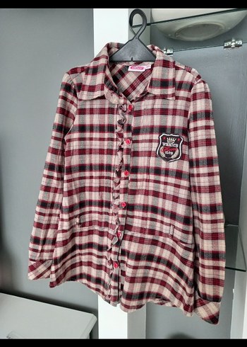 Kız Çocuk Uzun Kollu Kırmızı Baskılı Sweatshirt - Görsel 8