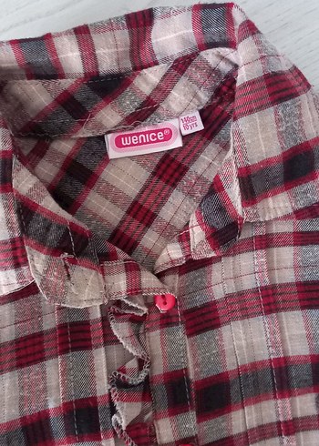 Kız Çocuk Uzun Kollu Kırmızı Baskılı Sweatshirt - Görsel 7