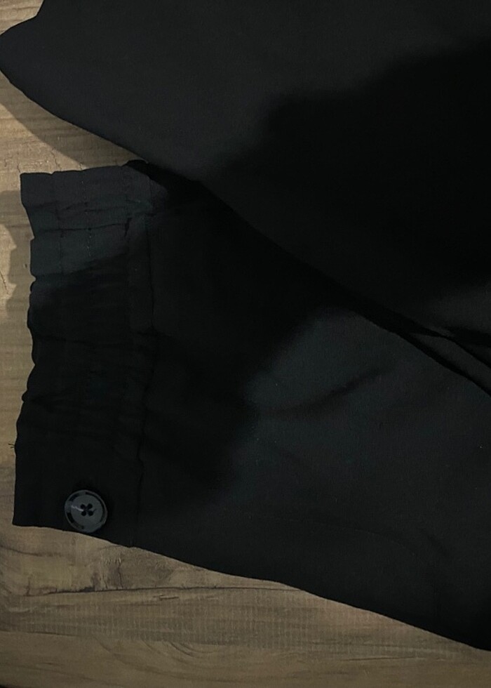 beli lastikli kumaş pantolon - Görsel 2