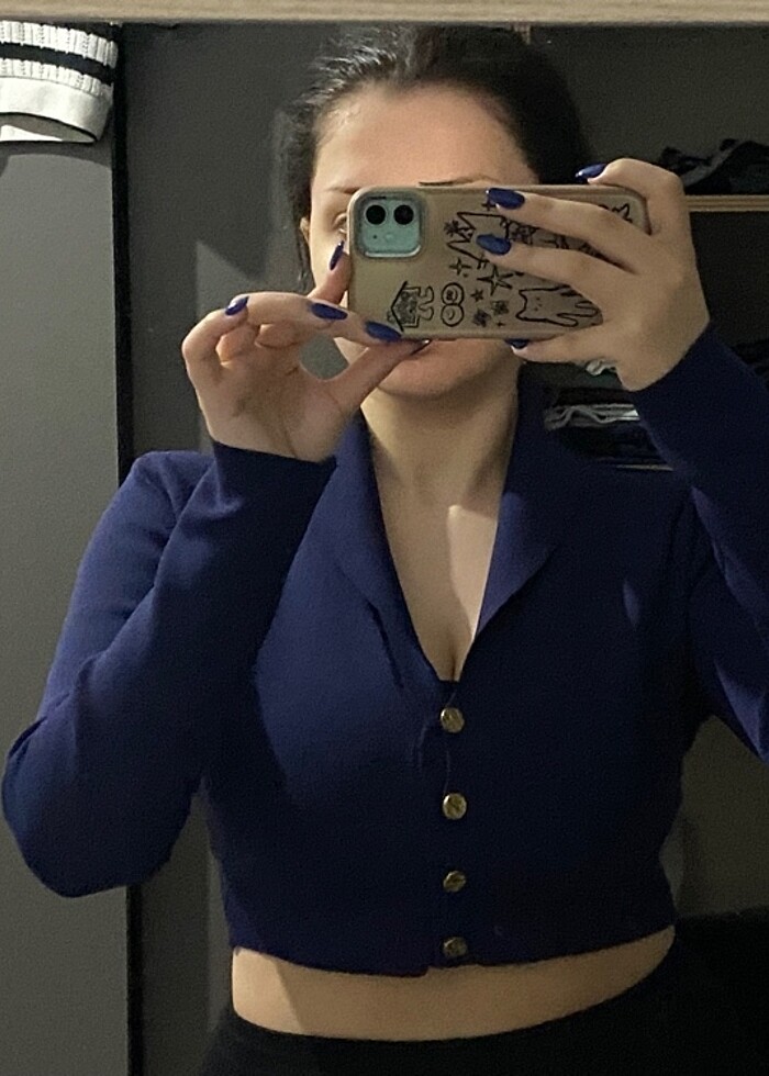 lacivert etekli takım - Görsel 2