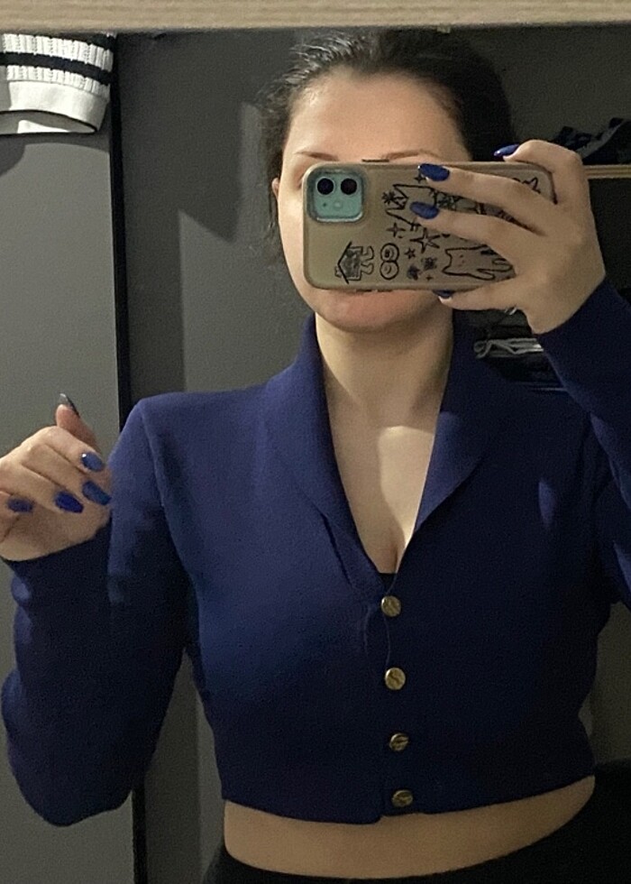 lacivert etekli takım - Görsel 3