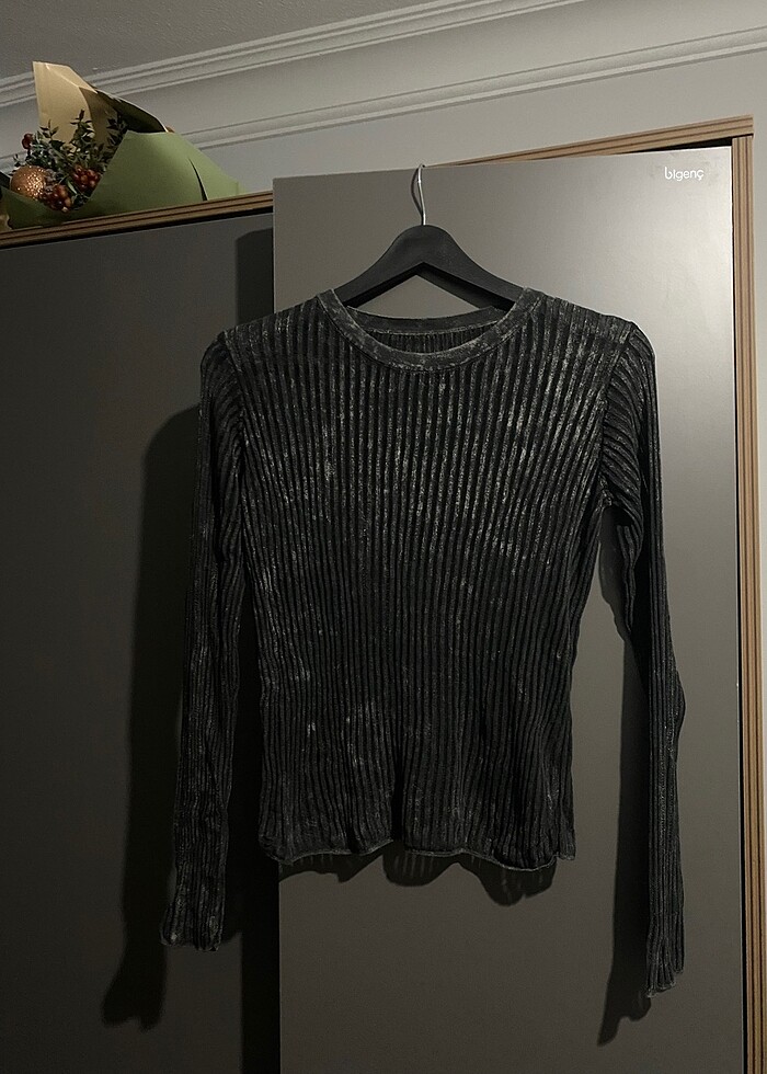 uzun kollu tül crop - Görsel 2