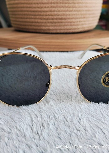 RayBan Round Metal. Deri Rayban kılıf ve silme bezi set olarak - Görsel 7