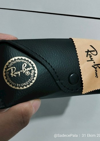 RayBan Wayfarer.Ray-Ban Deri Kılıf Ve Silme Bezi ile set halinde - Görsel 4