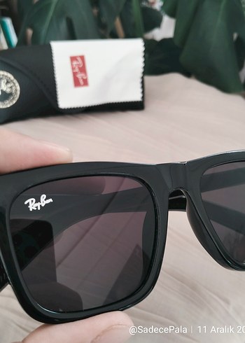 RayBan Wayfarer RayBan Deri Kılıf -Silme Bezi ile Set Olarak - Görsel 2