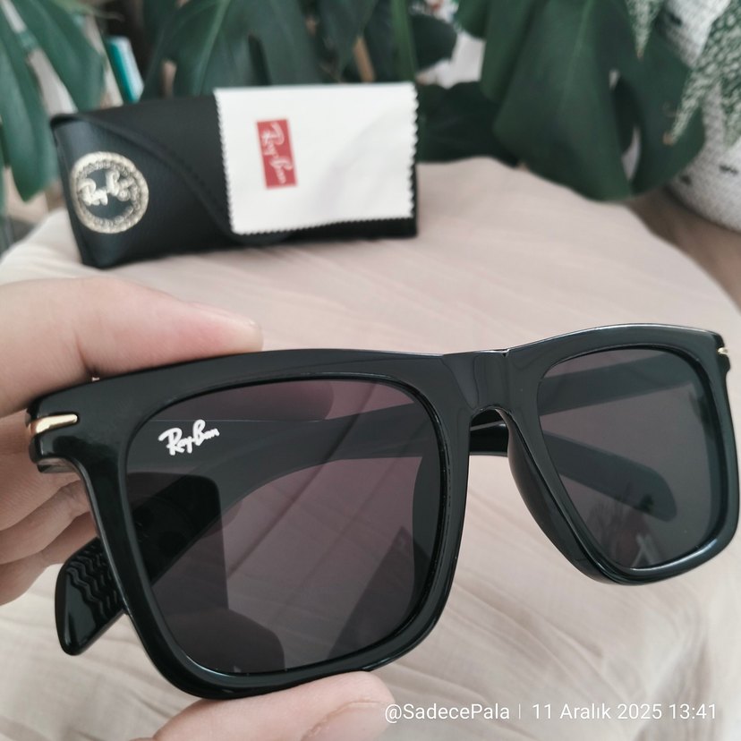 RayBan Wayfarer RayBan Deri Kılıf -Silme Bezi ile Set Olarak - Görsel 2