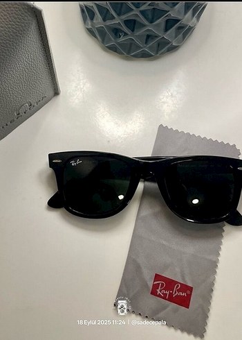 RayBan Wayfarer 2140RayBan Deri Kılıf -Silme Bezi ile Set Olarak - Görsel 4