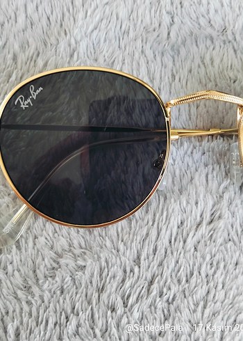 RayBan Round Metal. Deri Rayban kılıf ve silme bezi set olarak - Görsel 9