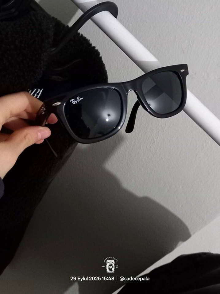 RayBan Wayfarer RayBan Deri Kılıf - Silme Bezi ile Set Olarak - Görsel 2