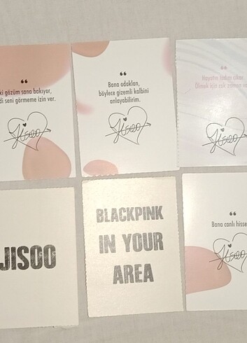 Black pink jisoo fotokart 10 adet