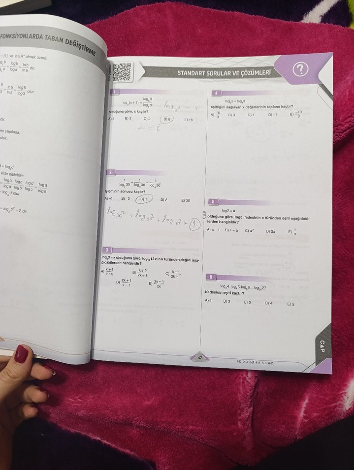 Matematik Video Anlatımlı Logaritma Soru Fasikülü - Görsel 2