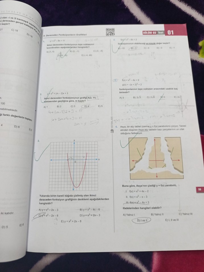 AYT Matematik Soru Bankası 3D Yayınları - Görsel 2