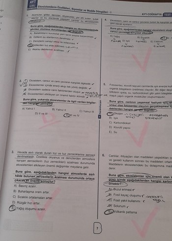 Beden Renk AYT Coğrafya Soru Bankası - Bayram Meral