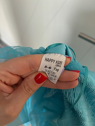 6 Yaş Beden turkuaz Renk Elsa Parti Elbisesi