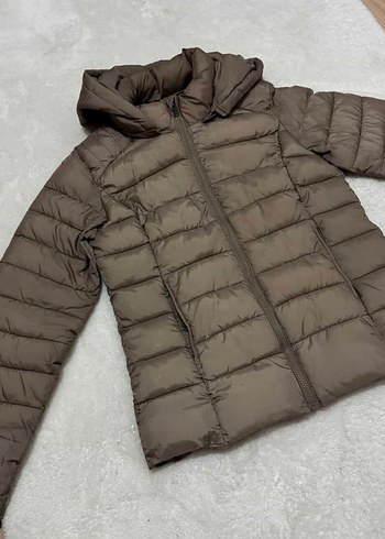 Kadın Bej Midi Mont, Kapüşonlu, Suni Kürk Detaylı - Görsel 2