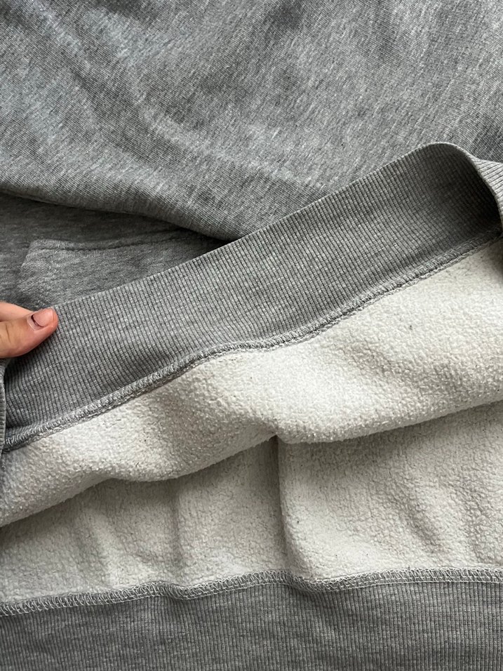 Gri Kapüşonlu Kadın Sweatshirt - Görsel 3