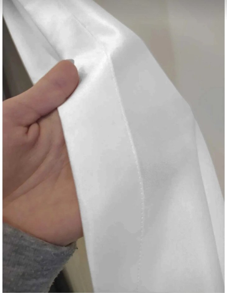 beyaz saten güneşlik perde özel dikim FABRİKADAN HALKA - Görsel 4