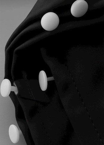 siyah renk blackout karartma perde özel dikim FABRİKADAN HALKA - Görsel 3