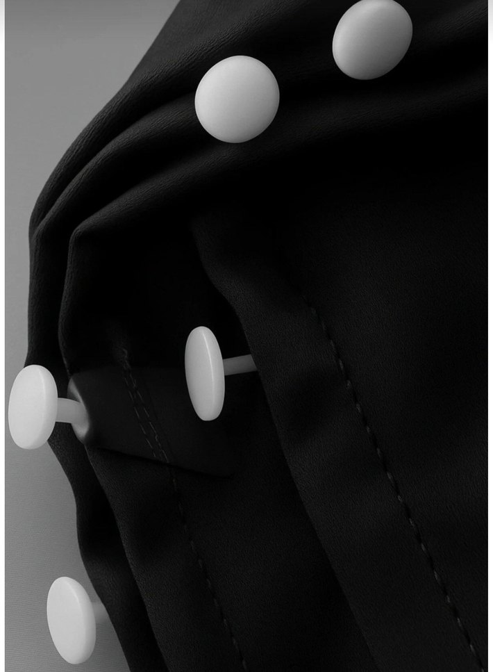 siyah renk blackout karartma perde özel dikim FABRİKADAN HALKA - Görsel 3