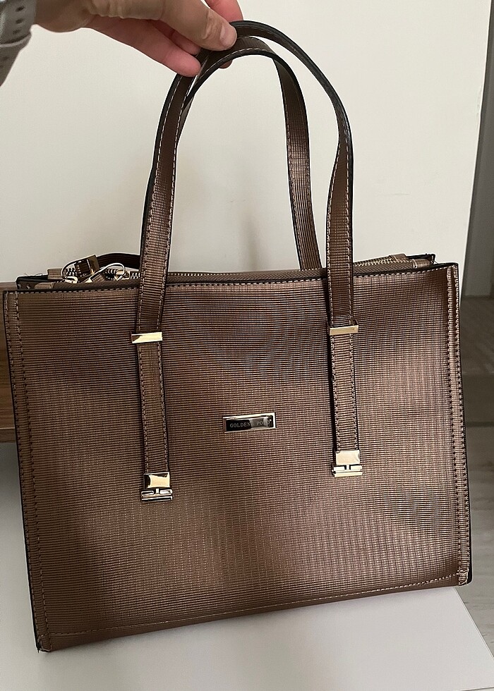 Golden polo kol çantası - Görsel 3