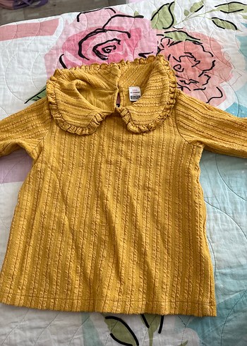 Kız Çocuk Sarı Triko Bluz - Görsel 2