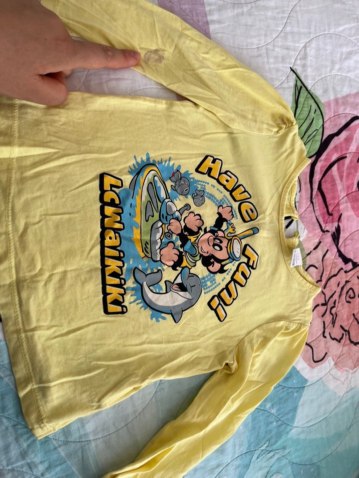 Kız Çocuk Sarı Triko Bluz - Görsel 4