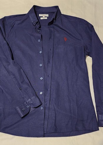 U.S Polo Assn. Lacivert Uzun Kollu Klasik Gomlek