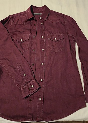 Mavi Jeans Bordo Uzun Kollu Western Gomlek