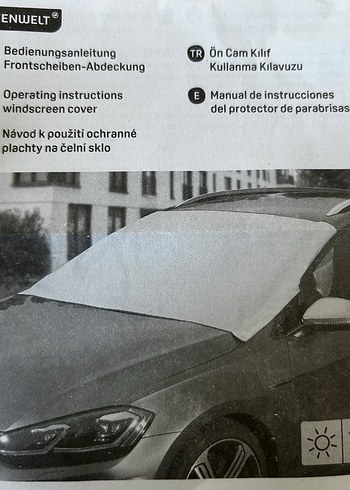 Beden Araba Ön cam Koruma Kılıfı