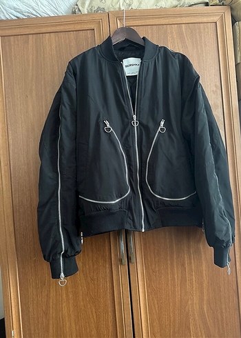 Bershka Fermuarlı Bomber Erkek Ceket - Görsel 2